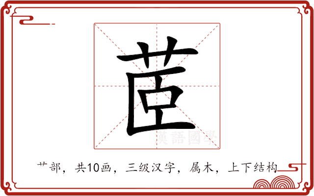 茝 茝