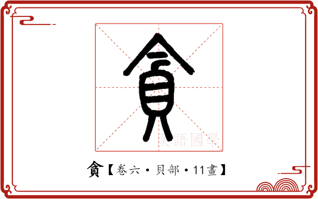 貪 貪