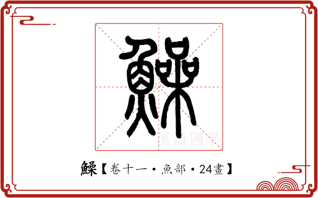 鱢 鱢